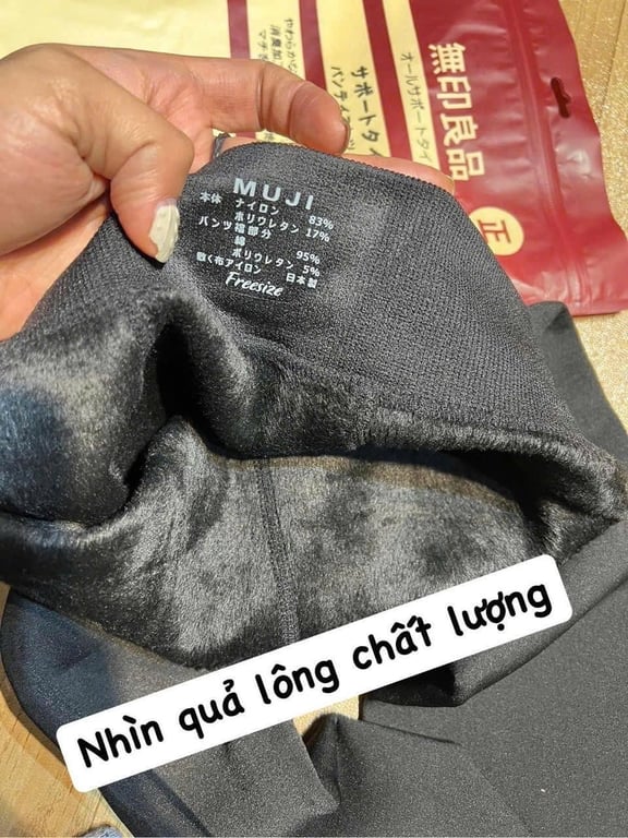 Quần lót lông Muji Nhật