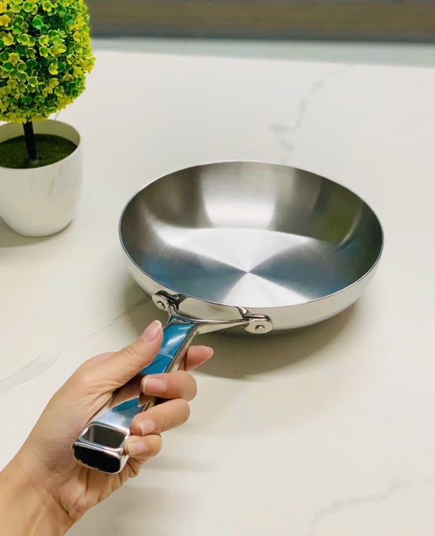 CHẢO INOX NGUYÊN KHỐI ORKIN SIZE 22/24/26/28/30CM