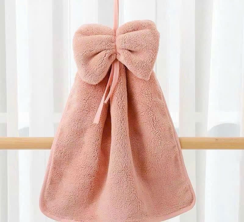 COMBO 4 KHĂN LAU TAY HÌNH NƠ DỄ THƯƠNG