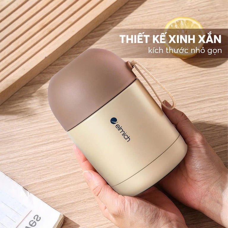 Bình đựng thức ăn giữ nhiệt inox 304 Elmich EL8301 dung tích 450ml