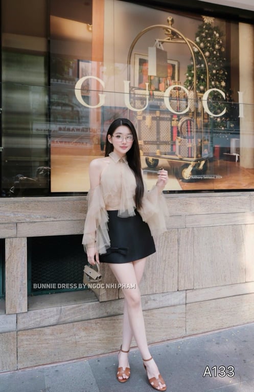 A133- set yếm voan CHOUCHOU