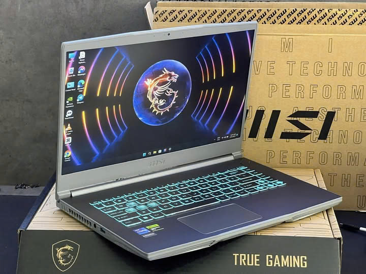 Laptop Gaming MSI Thin 15 B13UC-1411VN (i7-13620H/ RTX 3050 4GB/ RAM 8GB DDR4/ SSD 512GB/ 15.6 Inch IPS FHD 144Hz