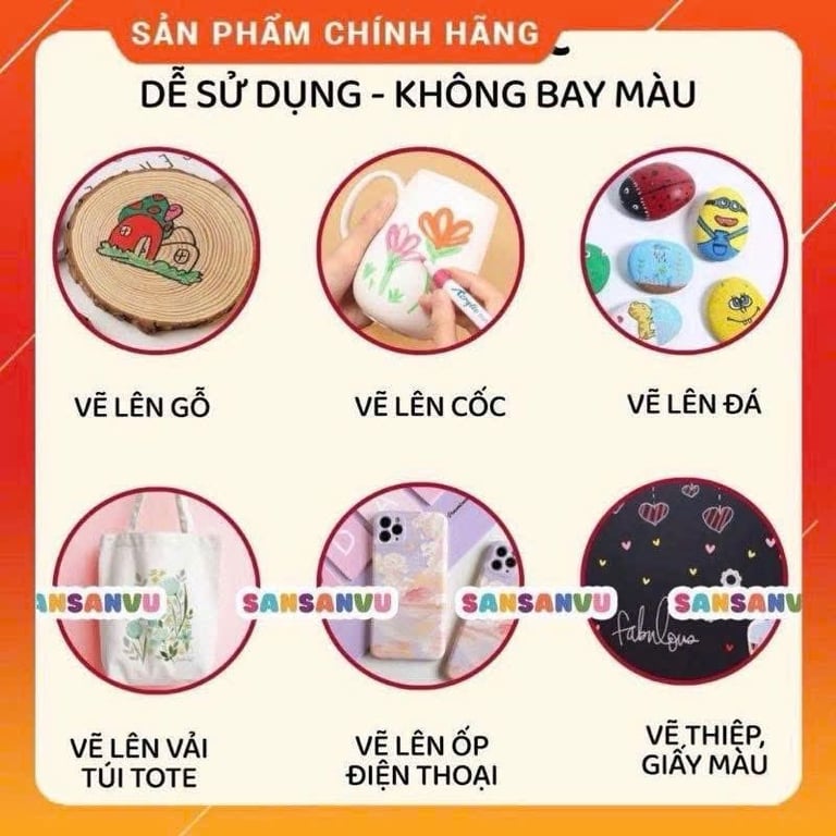 BÚT MÀU DẠ ACRYLIC MARKER HỘP 80 bút xịn đẹp