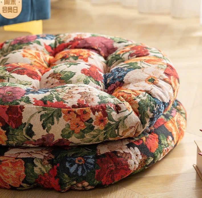 🌼🍃 ĐỆM HOA VINTAGE TỰA LƯNG VÀ NGỒI