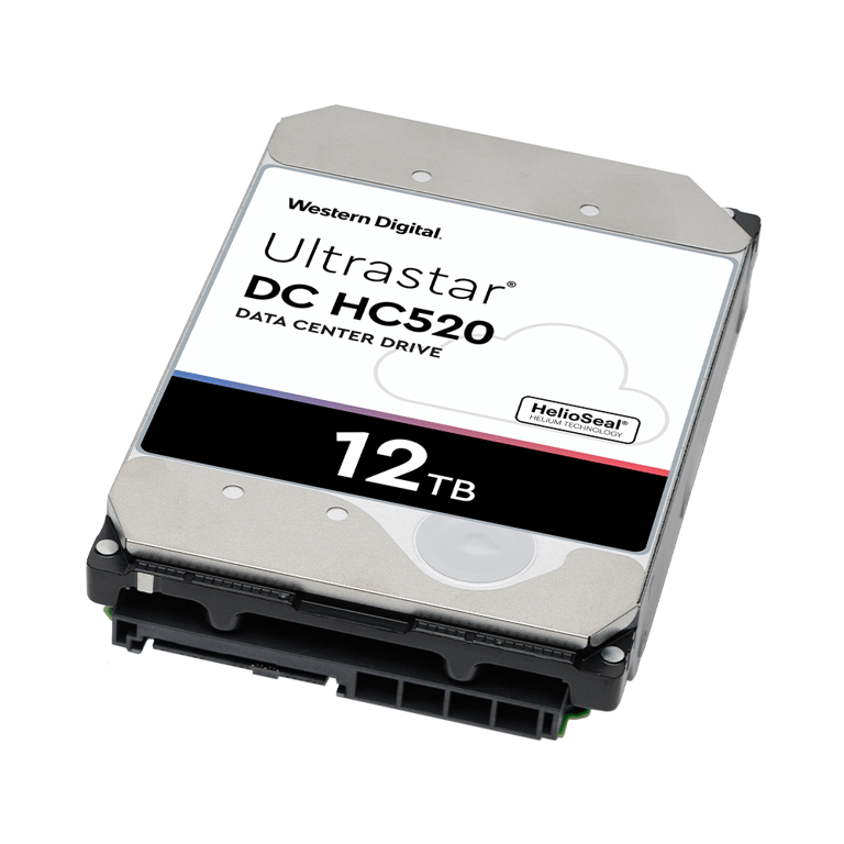 Ổ Cứng HDD WD Ultrastar HC520 12TB 3.5 inch SATA Ultra 512E SE HE123 256MB Cache 7200RPM HUH721212ALE604