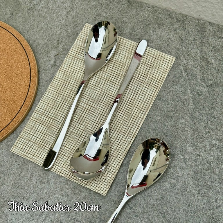Set 5 thìa/dĩa inox cao cấp Sabatier 20cm xuất Mỹ