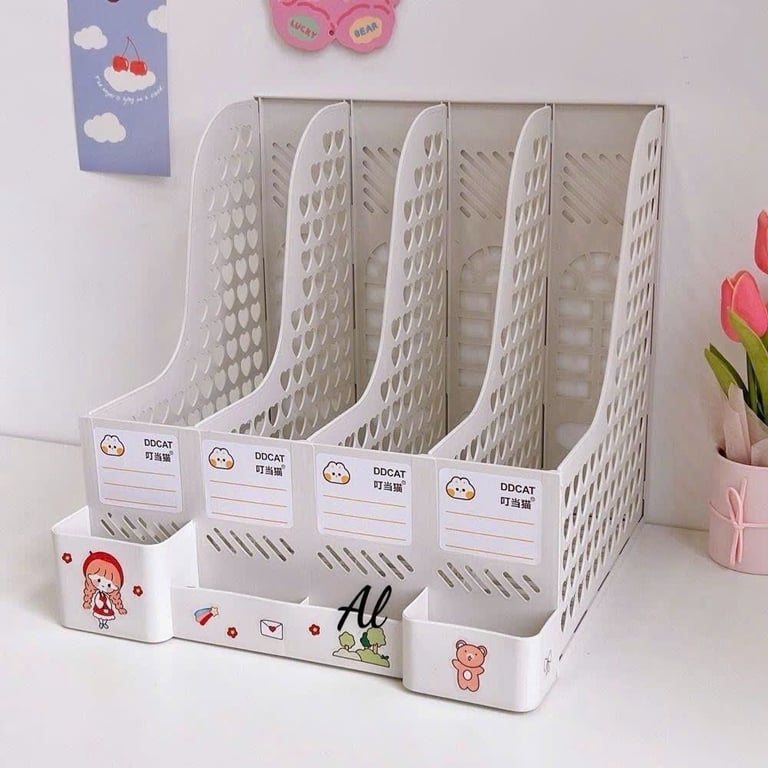 KỆ ĐỰNG TÀI LIỆU VĂN PHÒNG A4 – 4 NGĂN SIÊU TIỆN, SIÊU XINH