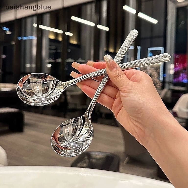 Bộ 6 thìa inox hoạ tiết chìm sang trọng KLS117❤️