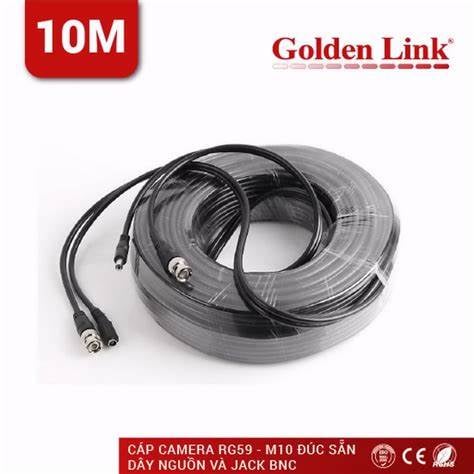 Cáp Camera RG59+2C Golden Link 10m - P/N RG59- M10