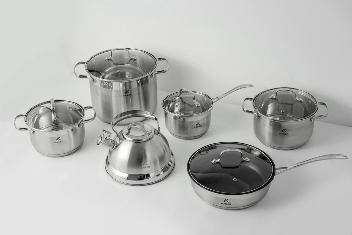 BỘ NỒI 6 MÓN 12 CHI TIẾT KAILER KL-6666