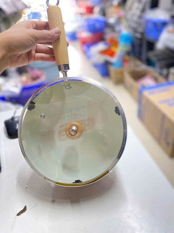 Quánh đúc tay gỗ 20cm Green cook - hkm Nutifood