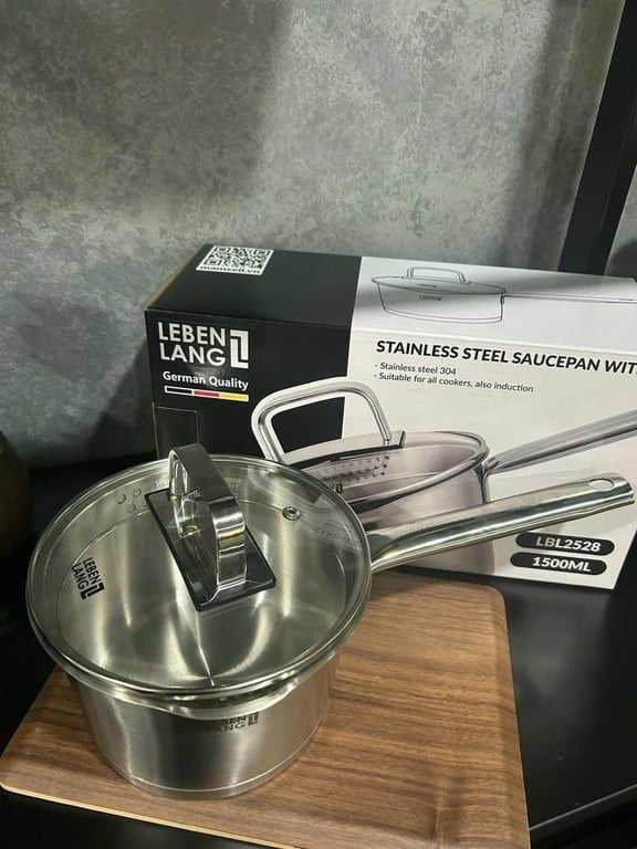 Quánh inox 203 Lebenlang LBL2528 16cm