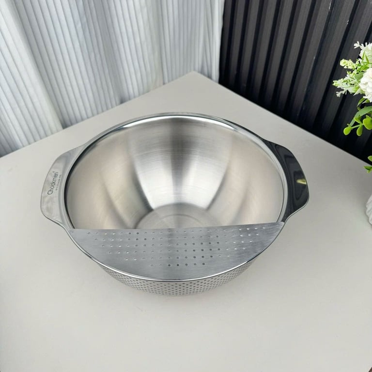 Chậu inox bầu đa năng Chockmen 25cm - CKM335