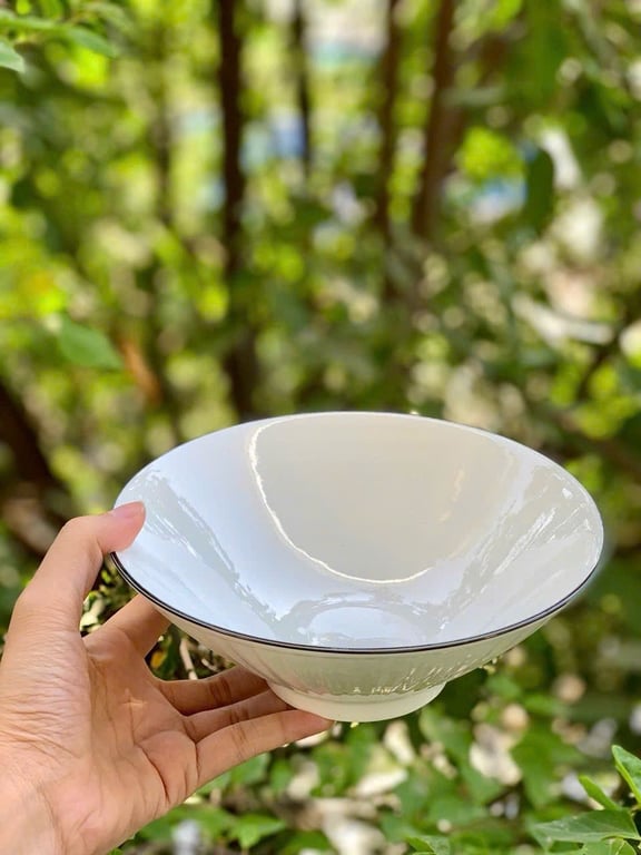 MH06 - SET 5 BÁT TÔ LOE VIỀN ĐEN 20CM