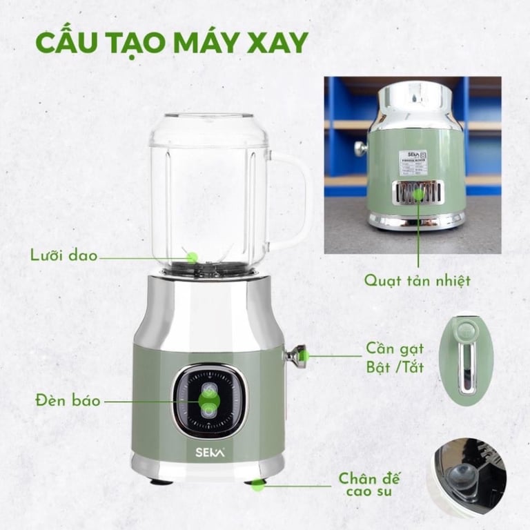Máy xay sinh tố đa năng SEKA👏