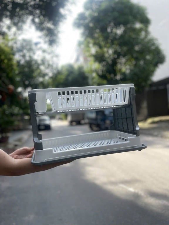 KỆ GIÁ ÚP BÁT ĐĨA HAI TẦNG