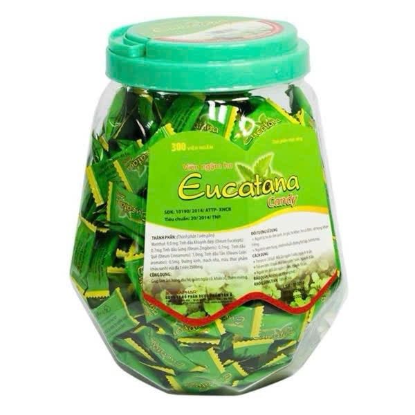 Kẹo Eucatana  bạc hà hũ /300v