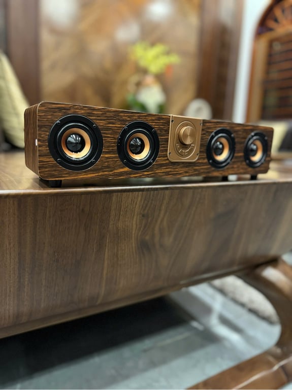 Loa Bluetooth Vỏ Gỗ óc chó