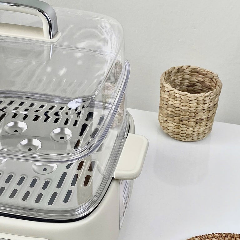 Nồi hấp đa năng 3 tầng núm cơ dung tích 10L Haatz