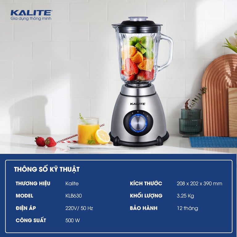 Máy xay sinh tố Kalite KLB630