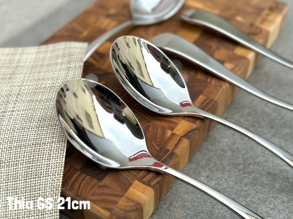 Set 5 thìa inox cao cấp GS 21cm