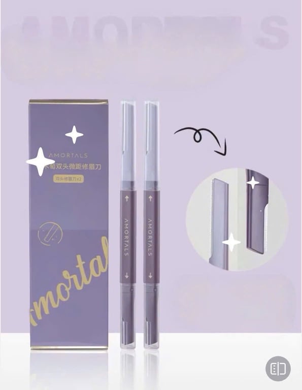 bộ 2 dao cạo lông mày AMORTALS