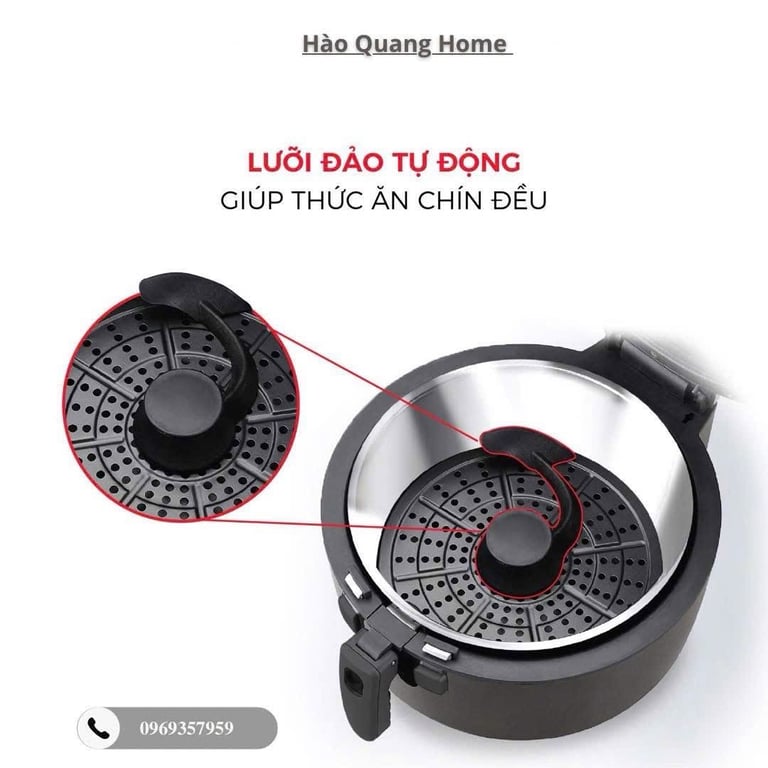 NỒI CHIÊN KHÔNG DẦU RAPIDO RAF6.5LM2