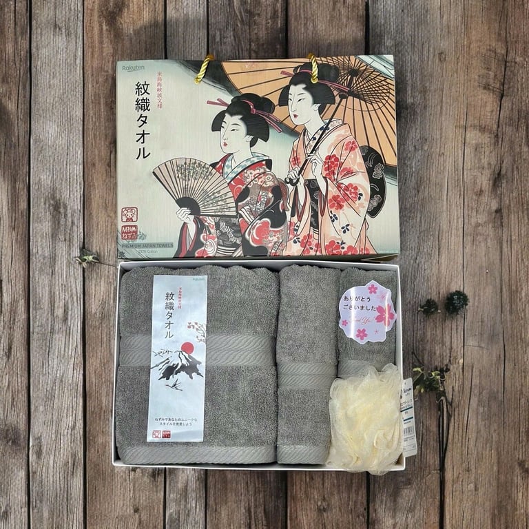 Bộ Khăn Tắm, Khăn Mặt Cao Cấp từ Nezumi Nhật Bản