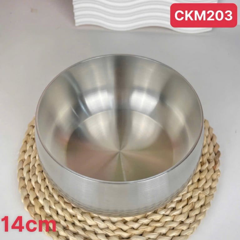 Thố kiêm nồi đa năng inox 18/10 size 14/16cm