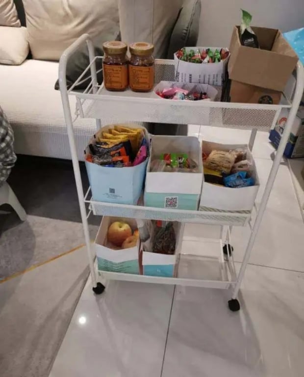 XE ĐẨY ĐỰNG ĐỒ 3 TẦNG HORNAVAN IKEA