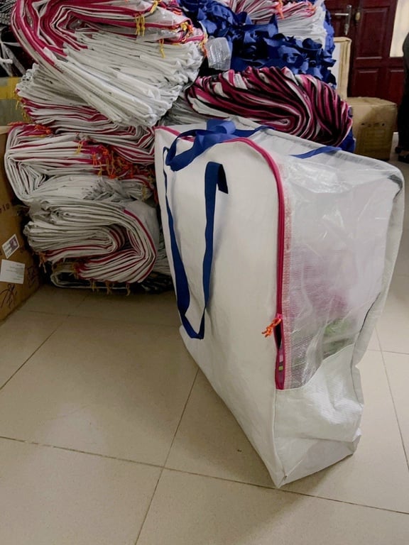 set 3 Túi đựng chăn DIMPA IKEA trắng