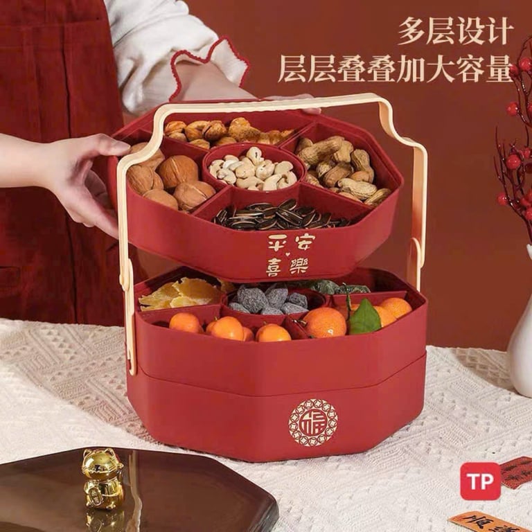 Khay đựng bánh kẹo ,hạt sấy,hoa quả  3 tầng  cao cấp