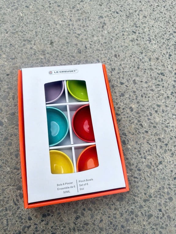 SET 6 BÁT CHẤM CẦU VỒNG LE CREUSET