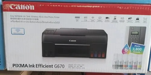 Máy In Phun MàuCanon PIXMA G670 (In, Scan, Copy/ Wifi/ 6 màu) - Hàng Chính Hãng