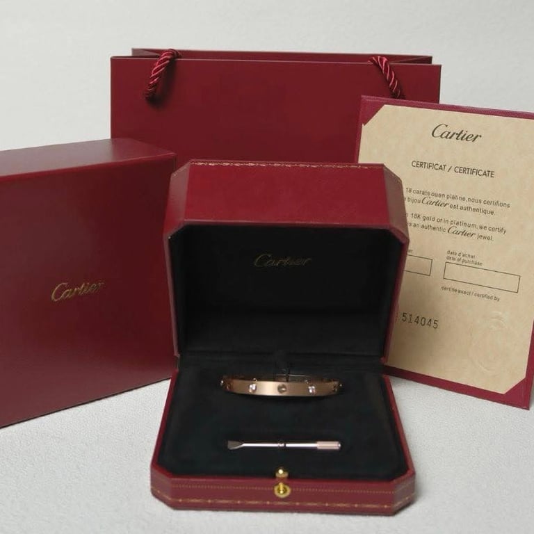 Hộp trang sức cao cấp Cartier (Bán kèm sản phẩm)