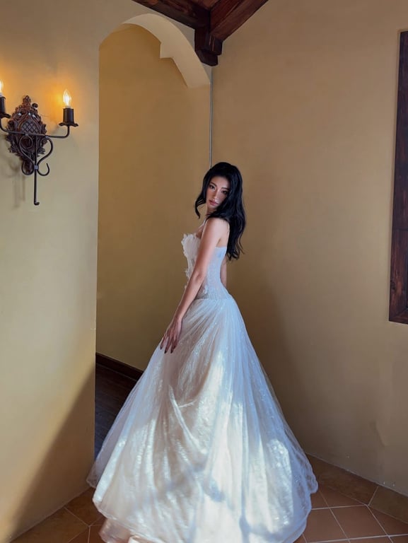 Đầm dài bồng LANE CÌ