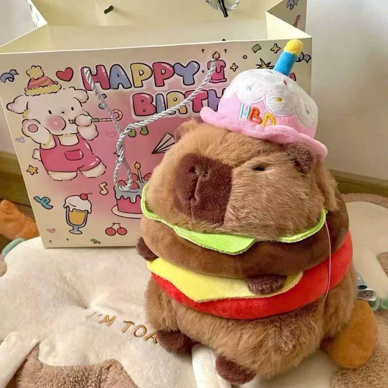 Capybara giao diện hambuger 25cm