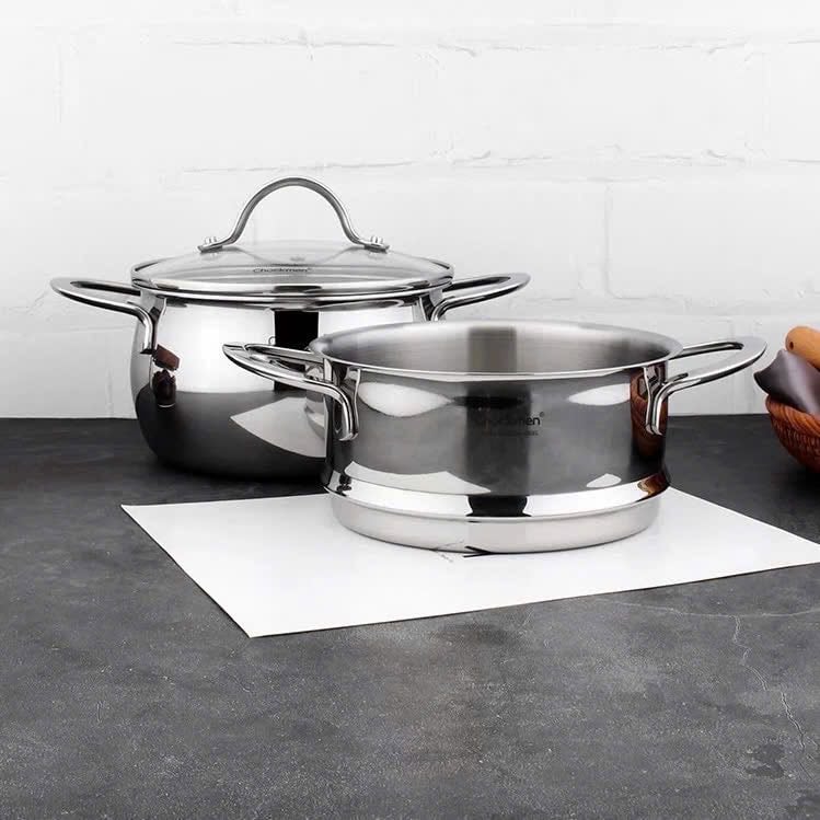 Bộ nồi kèm xửng hấp Chockmen 16cm - C590💠