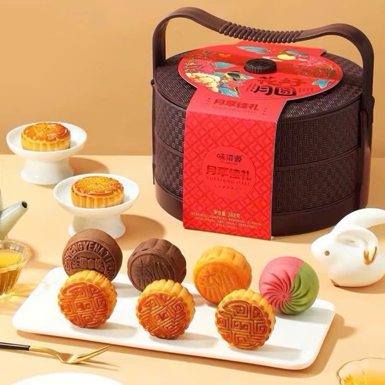 Set 8 bánh trung thu kèm hộp