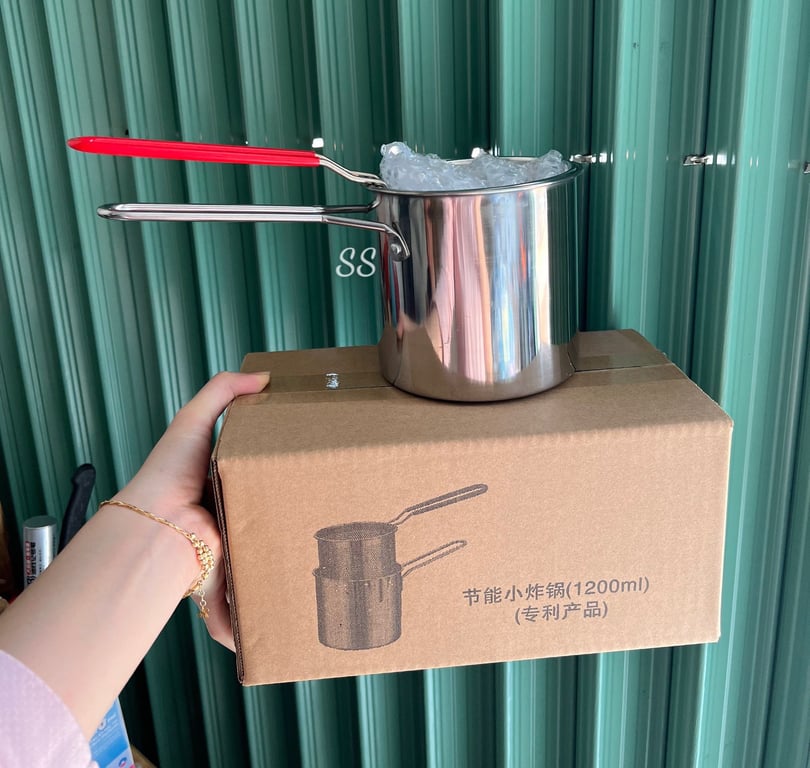 BỘ NỒI KÈM RỔ CHIÊN LỌC DẦU 2IN1 SIÊU TIỆN