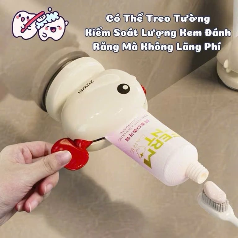 BỘ NẶN KEM ĐÁNH RĂNG HÌNH CÁ VOI