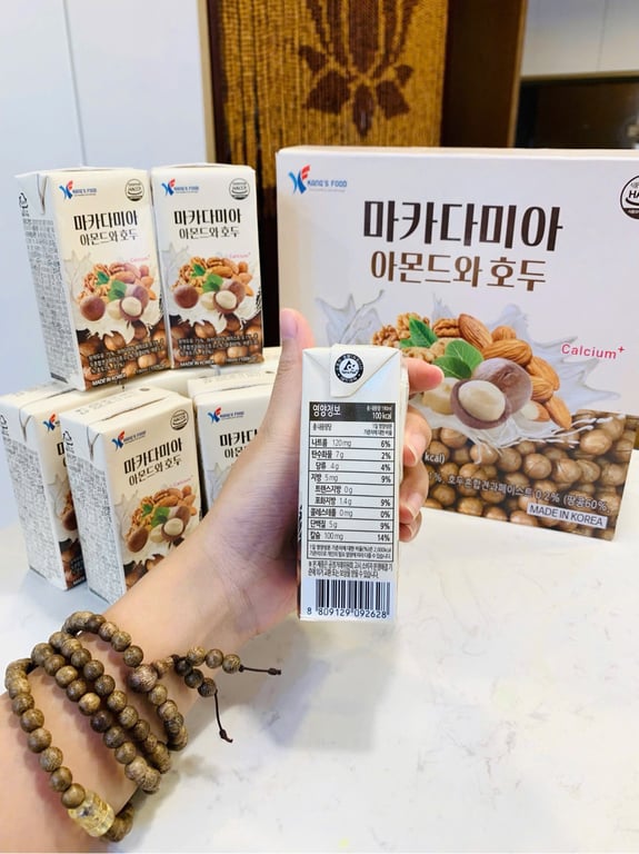 SET 16 HỘP SỮA HẠT MACCA CANXI KC HEALTH HÀN QUỐC 190ml