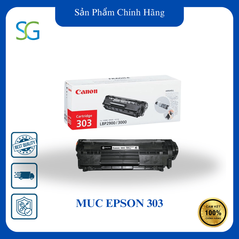 Mực Máy In Canon EP303 Dùng Cho Máy In Laser CANON LBP2900/ LBP3000 - Hàng Chính Hãng