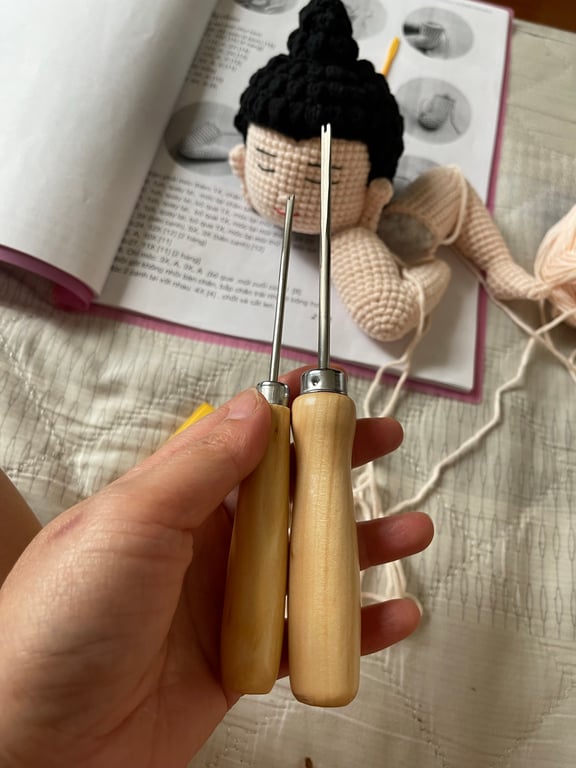 Dụng cụ nhồi bông móc len sz 3/4mm