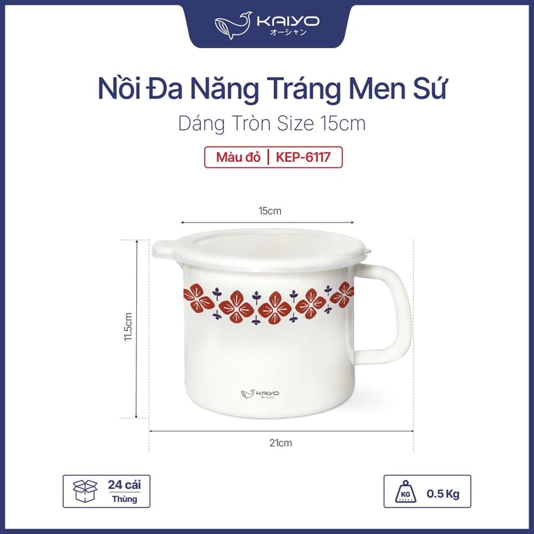 Nồi đa năng tráng men sứ kaiyo