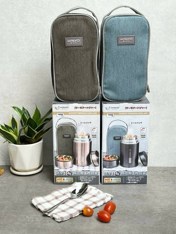 Bình cháo giữ nhiệt kaiyo 750ml-1000ml
