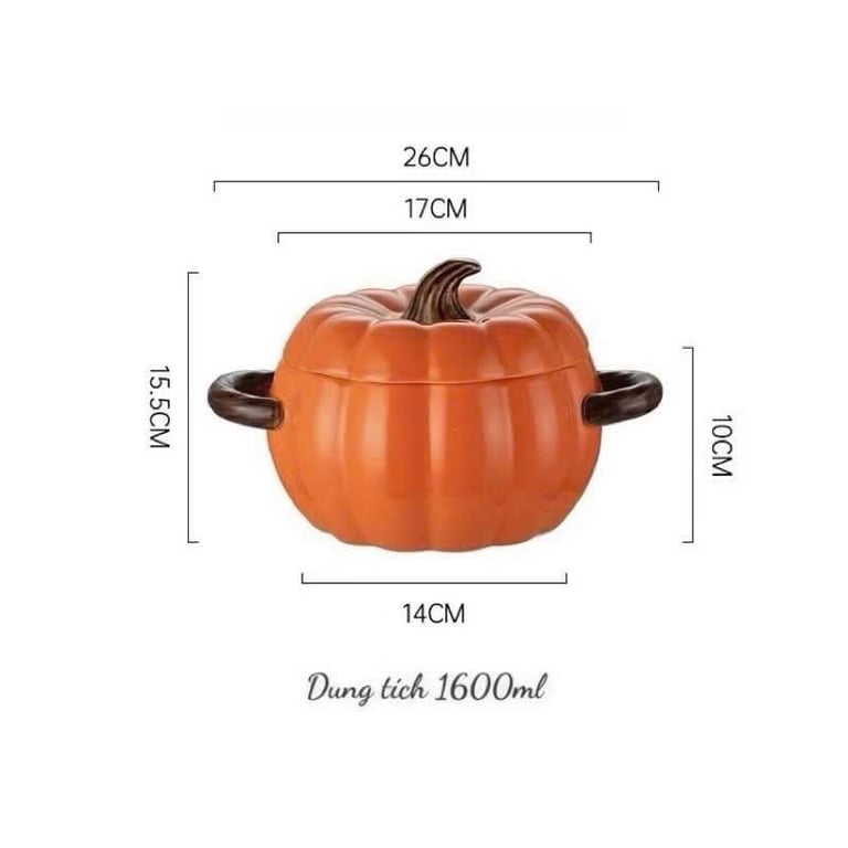 Hũ sứ bí xinh đẹp 1.6L
