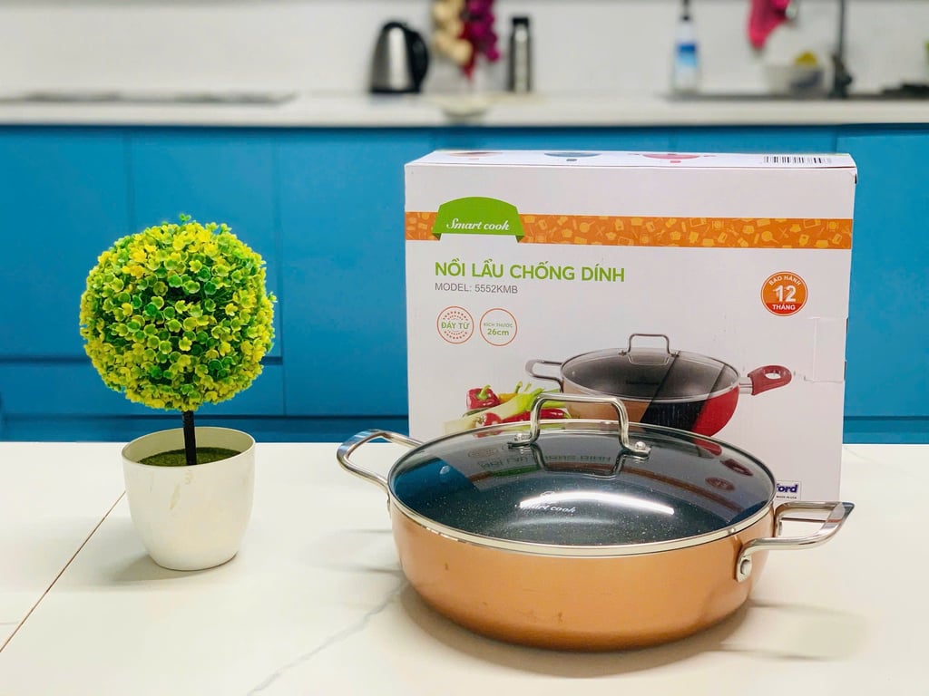 SM5552 - NỒI LẨU ĐÁY TỪ CHỐNG DÍNH ELMICH 26CM SMARTCOOK
