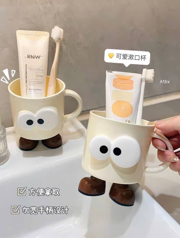 Set 2 Ly uống nước, cốc đánh răng  xinh xinh