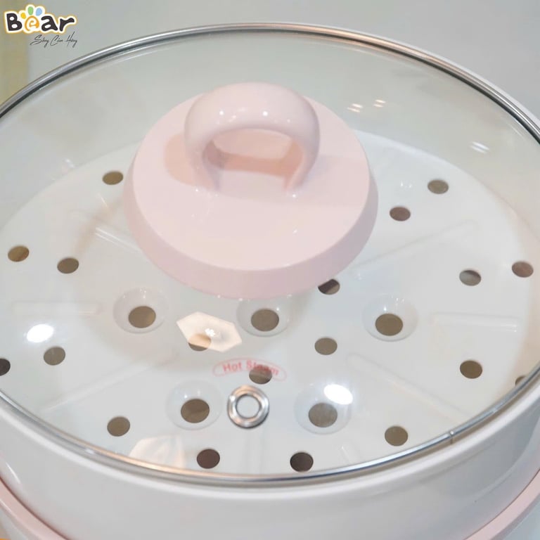 Nồi Bear 1.6L,Nồi nấu cách thủy Bear 1 6 Lít bản Quốc Tế SUBE002